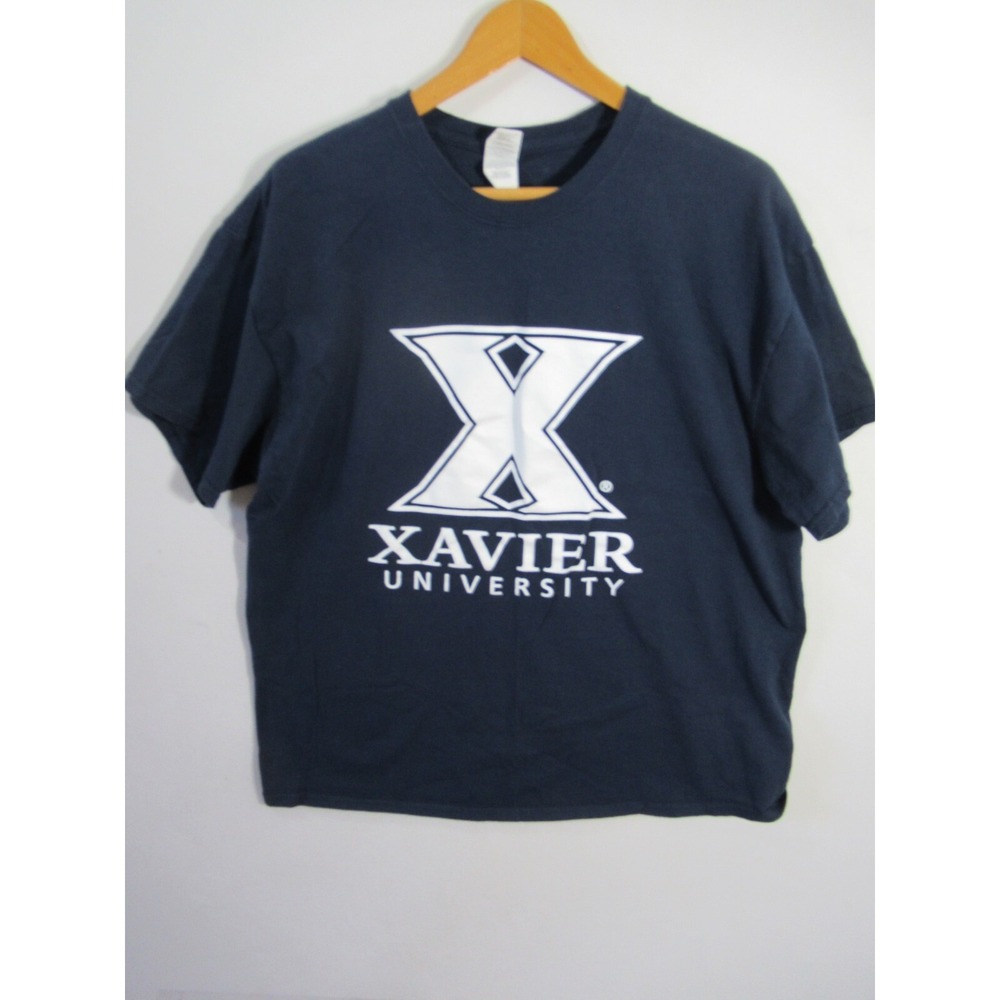 Xavier University T-shirt Men XL Blue Short Sleeve Cotton